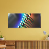 Kleurrijke abstracte regenboog spiraal macrofotogr canvas afdruk (Insitu (Woonkamer))