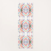 Kleurrijke Abstracte Regenboog Yogamat (Voorkant)