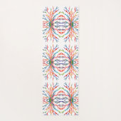 Kleurrijke Abstracte Regenboog Yogamat (Achterkant)