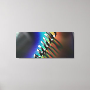 kleurrijke abstracte regenboogspiraal macrofotogra canvas afdruk