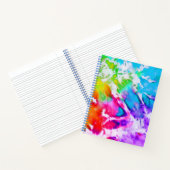 Kleurrijke Abstracte regenboogverf Waterverf Notitieboek (Binnen)