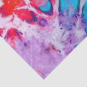 Kleurrijke Abstracte regenboogWaterverf Batik Tie  Tissuepapier (Detail)