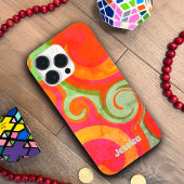 Kleurrijke Abstracte Retro Moderne Naam Inspirivit Case-Mate iPhone Case