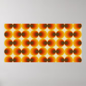 Kleurrijke abstracte retro naadloos geometrisch pa poster (Voorkant)