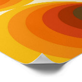 Kleurrijke abstracte retro naadloos geometrisch pa poster (Hoek)