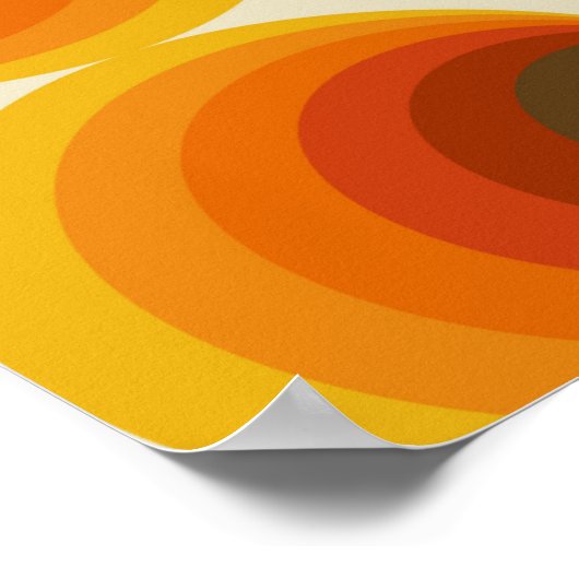 Kleurrijke abstracte retro naadloos geometrisch pa poster (Hoek)