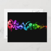 Kleurrijke Abstracte rook - een regenboog in de do Briefkaart (Voorkant / Achterkant)