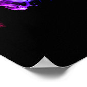 Kleurrijke Abstracte rook - een regenboog in de do Poster (Hoek)