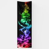 Kleurrijke Abstracte rook - een regenboog in de do Spandoek (Verticaal)