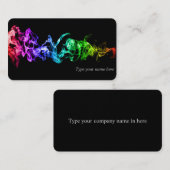 Kleurrijke Abstracte rook - een regenboog in de do Visitekaartje (Voorkant / Achterkant)