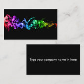 Kleurrijke Abstracte rook - een regenboog in de do Visitekaartje (Voorkant / Achterkant)