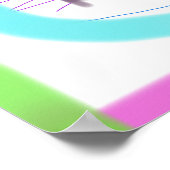 Kleurrijke Abstracte samenstelling Poster (Hoek)
