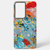 Kleurrijke Abstracte Samsung Galaxy 21 Telefoonhoe Samsung Galaxy Hoesje (Achterkant)