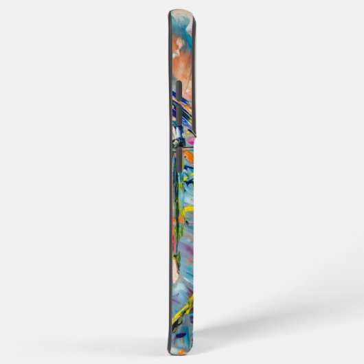 Kleurrijke Abstracte Samsung Galaxy 21 Telefoonhoe Samsung Galaxy Hoesje (Rechterkant)