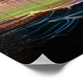 Kleurrijke Abstracte San Francisco Skyline Poster (Hoek)