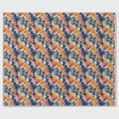 Kleurrijke Abstracte Schilderij Cadeaupapier (Vlak)