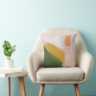 Kleurrijke Abstracte Schildering Originele Kunst Kussen