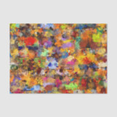 Kleurrijke Abstracte schilderkunst Tissuepapier (Voorkant)