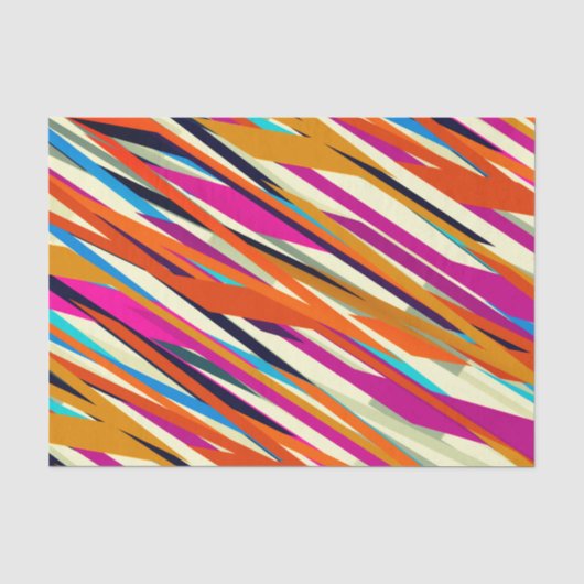 Kleurrijke Abstracte Scribble Art Tissue Paper Tissuepapier (Voorkant)