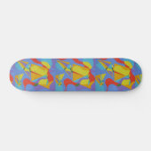 Kleurrijke Abstracte Skateboard Deck Kunst (Horizontaal)