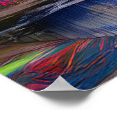 Kleurrijke Abstracte skyline van Dayton, Ohio Poster (Hoek)