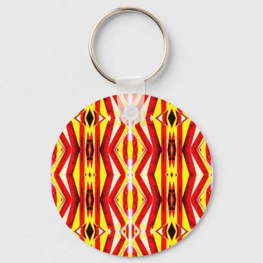 Kleurrijke abstracte sleutelhanger (Voorkant)