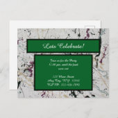 Kleurrijke Abstracte Spat schilderkunst ansichtkaa Briefkaart (Voorkant / Achterkant)