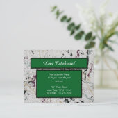 Kleurrijke Abstracte Spatverf Schilderij Ansichtka Briefkaart (Staand voorkant)