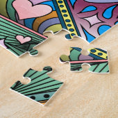 Kleurrijke Abstracte speelgoedfilm, helder origine Legpuzzel (Zijkant)