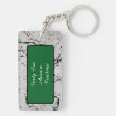 Kleurrijke Abstracte Splatter Painting Sleutelhang Sleutelhanger (achterkant)