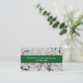 Kleurrijke Abstracte Splatter Schilderen Visitekaa Visitekaartje (Staand voorkant)