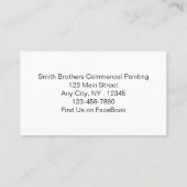 Kleurrijke Abstracte Splatter Schilderen Visitekaa Visitekaartje (Achterkant)