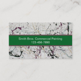 Kleurrijke Abstracte Splatter Schilderen Visitekaa Visitekaartje