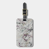 Kleurrijke Abstracte Splatter Schilderij Bagagelab Bagagelabel (Voorkant verticaal)