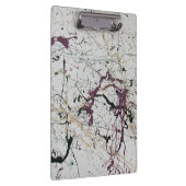 Kleurrijke Abstracte Splatter Schilderij Klembord (Rechts)