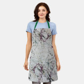 Kleurrijke Abstracte Splatter Schilderij Schort (Gedragen)