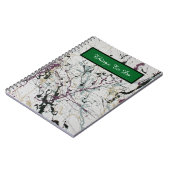 Kleurrijke Abstracte Splatter Schilderij Spiraal Notitieboek (Linkerzijde)