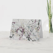 Kleurrijke abstracte Splatter Schilderij Verjaarda Kaart (Achterkant)