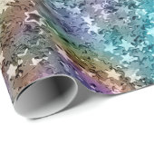 Kleurrijke Abstracte Starry Glitter Cadeaupapier (Rol Hoek)