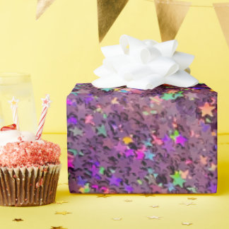 Kleurrijke Abstracte Starry Glitter Cadeaupapier