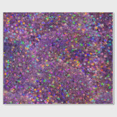 Kleurrijke Abstracte Starry Glitter Cadeaupapier (Vlak)