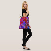 Kleurrijke Abstracte stijlvolle en trendy Canvas t Tote Bag (Op model)