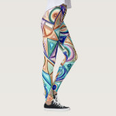 Kleurrijke abstracte stijlvolle "Ratti_Creative_Ar Leggings (Rechts)
