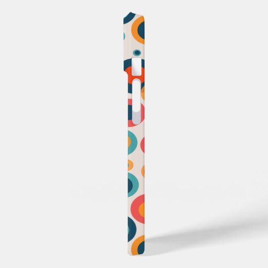 Kleurrijke Abstracte Stippen Case-Mate iPhone Case (Achterkant / Links)