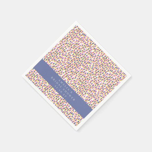 Kleurrijke Abstracte Stippen Graduation Party Cust Servet (Hoek)
