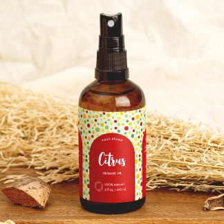 Kleurrijke Abstracte Stippen Lijnen Kosmetische Fl Rechthoekige Sticker