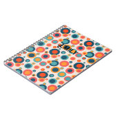 Kleurrijke Abstracte Stippen Notitieboek (Linkerzijde)