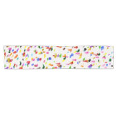 Kleurrijke Abstracte Stippen Patroon Korte Tafelloper (Horizontaal)