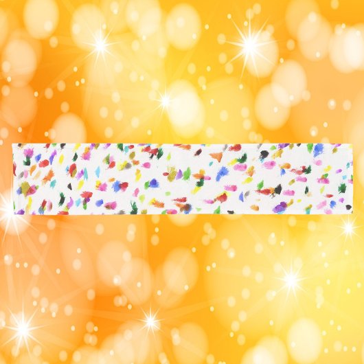 Kleurrijke Abstracte Stippen Patroon Korte Tafelloper