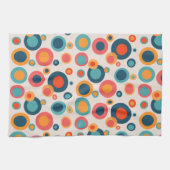 Kleurrijke Abstracte Stippen Theedoek (Horizontaal)
